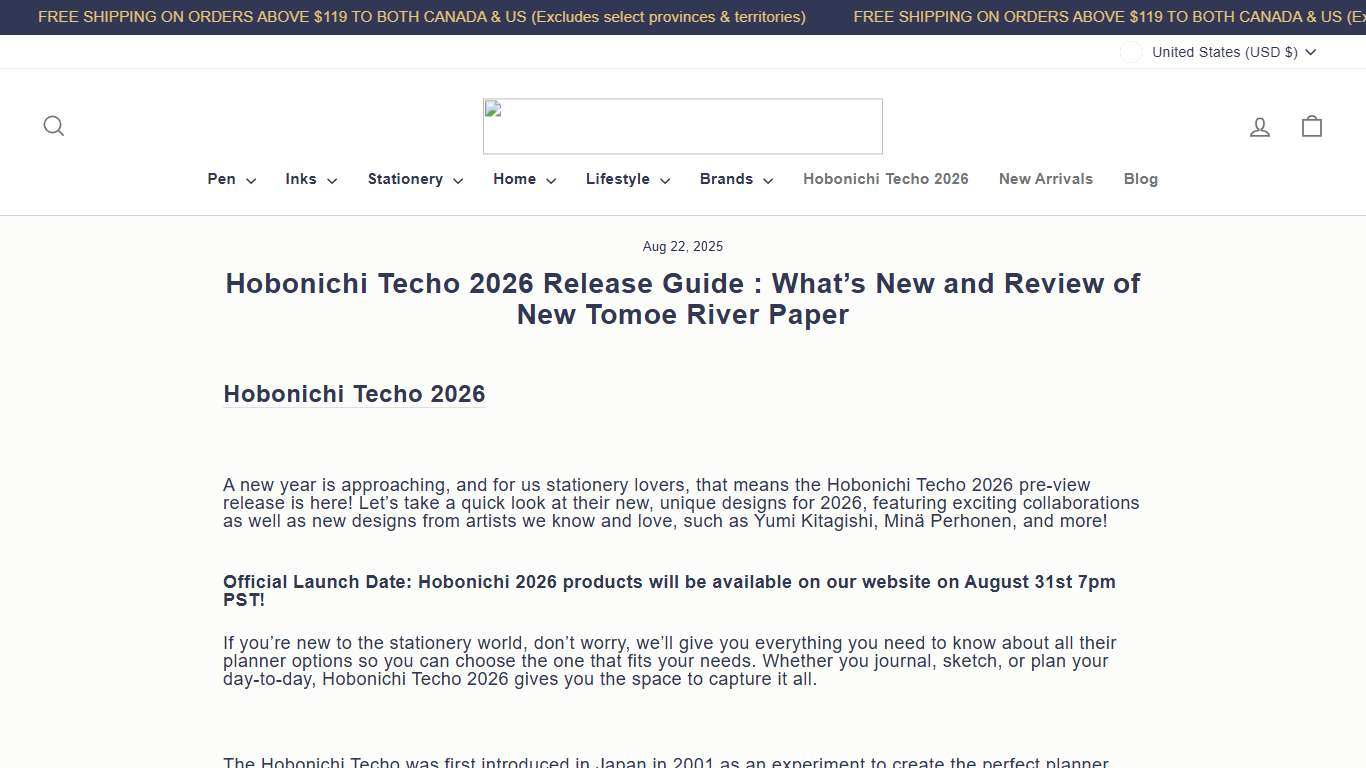 Hobonichi Techo 2026 Planners Guide and Paper Reviews - New Designs Introduction – Buchan's Kerrisdale Stationery